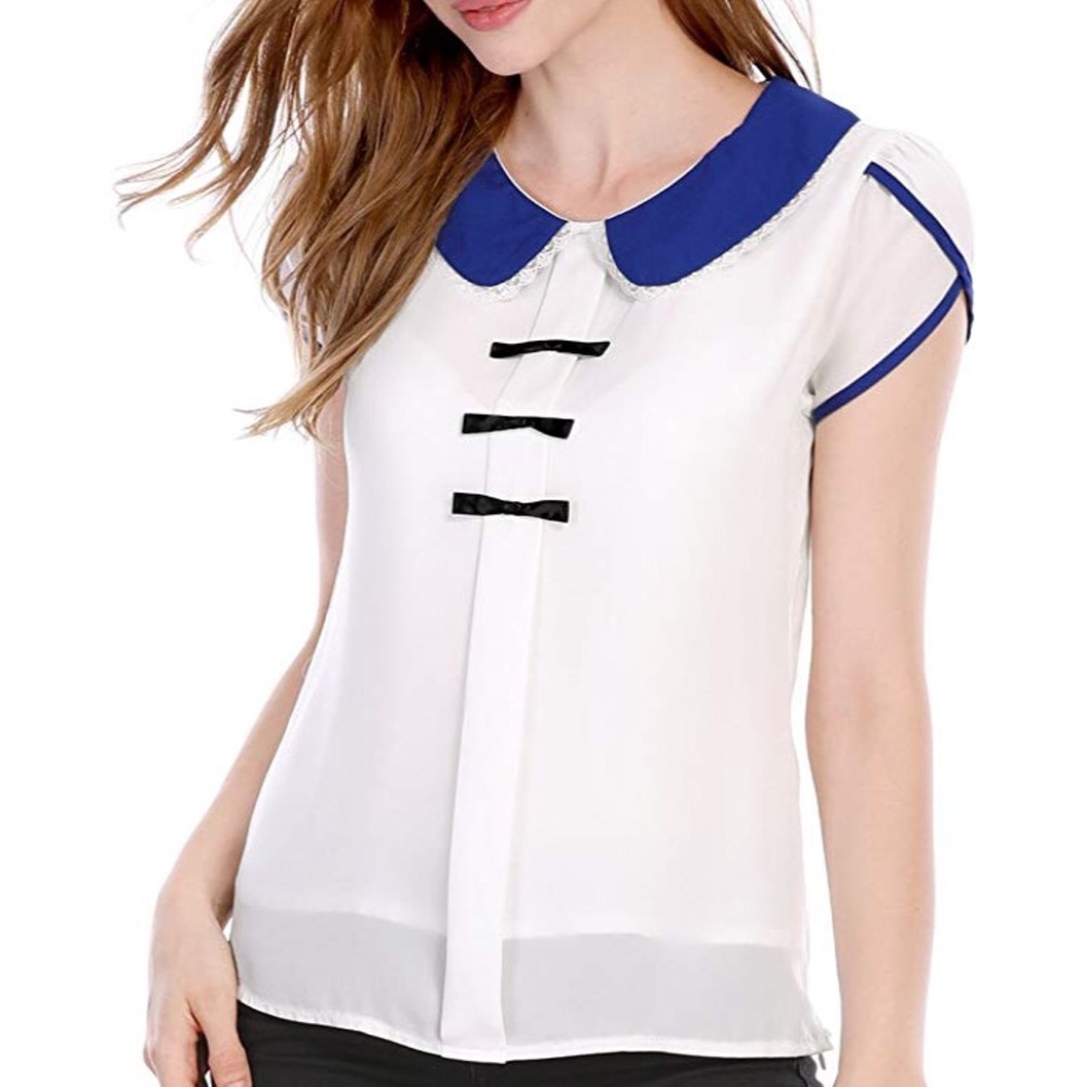 Allegra K NWOT Peter Pan Collar Blouse